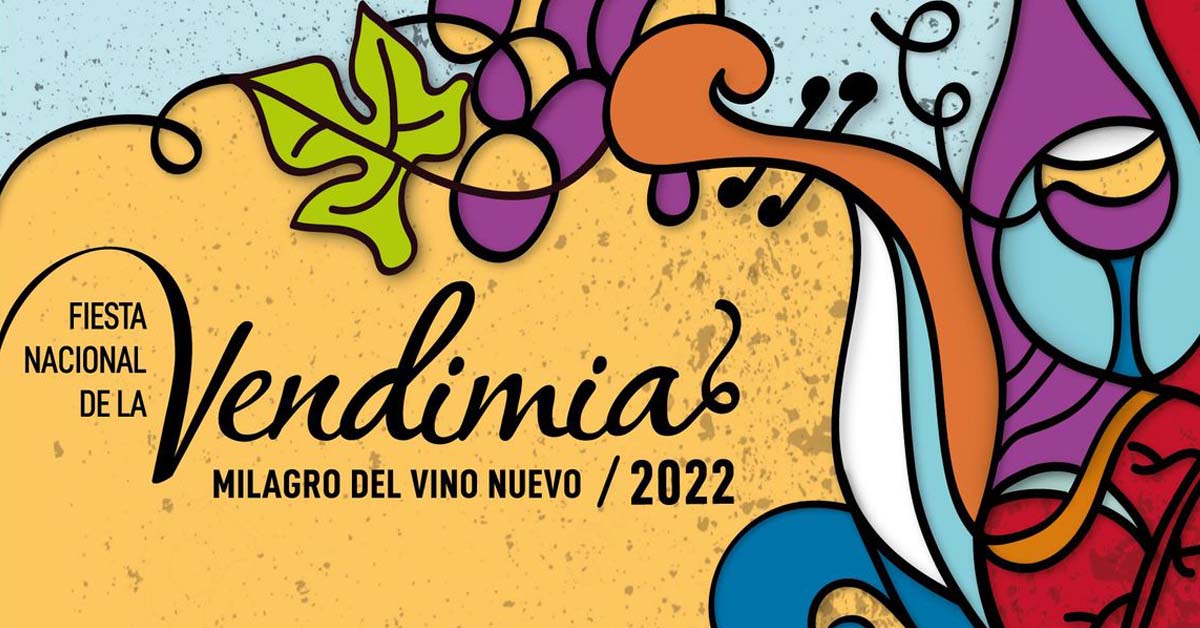 Arte oficial de la Fiesta Nacional de la Vendimia 2022